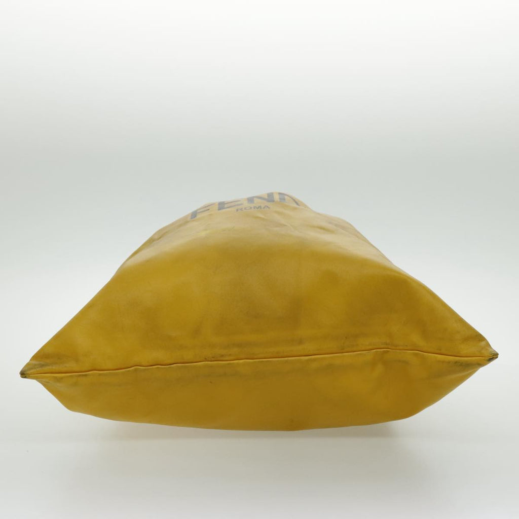 FENDI Shoulder Bag Leather Yellow Gold 97095