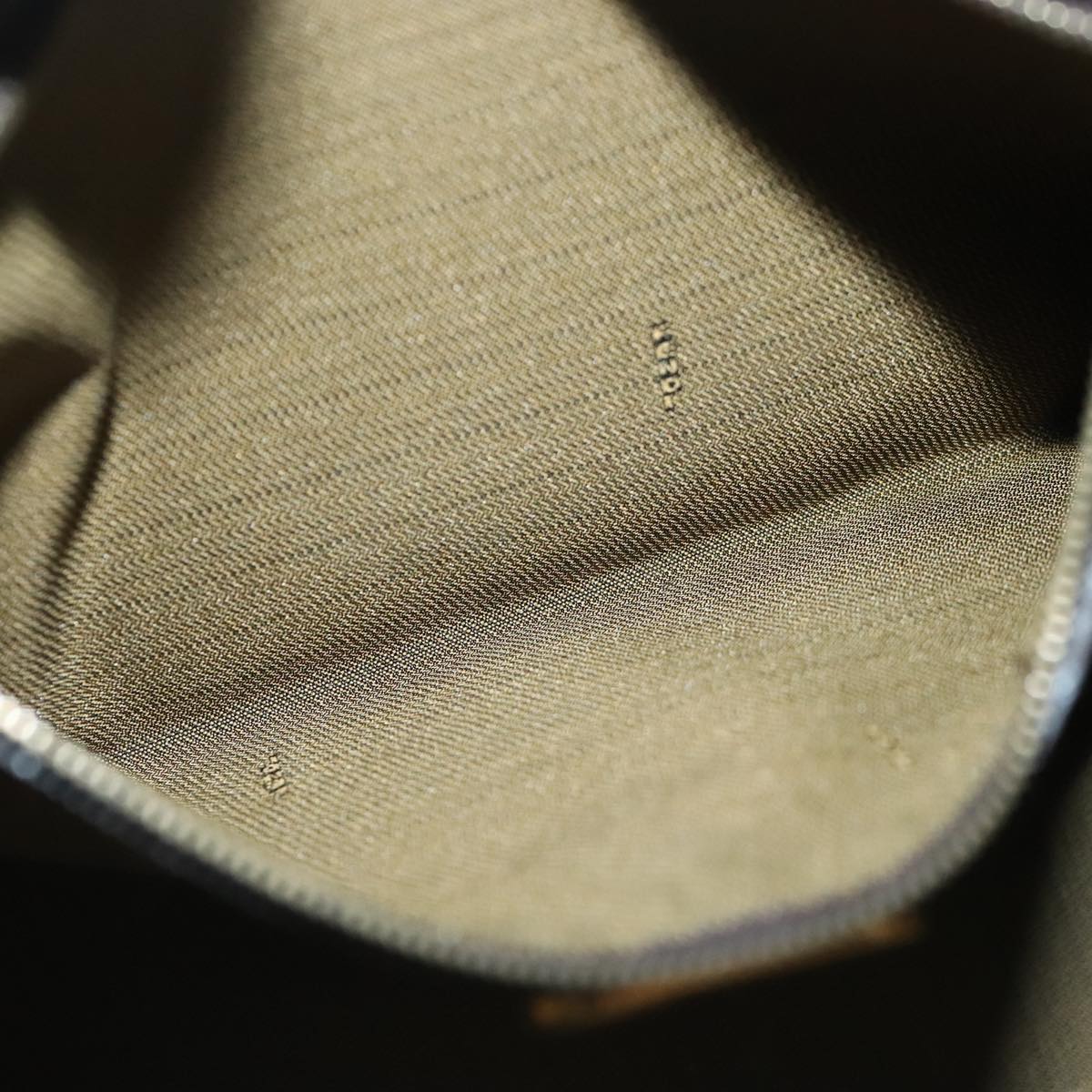 FENDI Zucca Canvas Hand Bag 2way Brown Black gold 97106