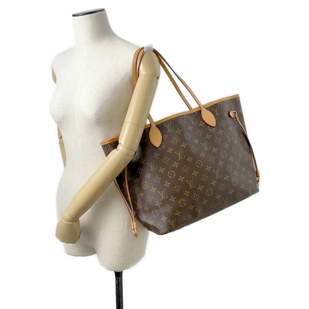 LOUIS VUITTON Neverfull Beige M40995 Monogram Size MM