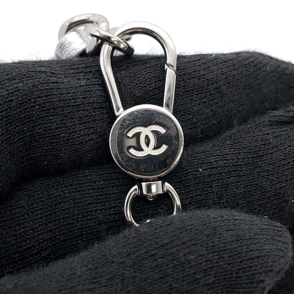 CHANEL Star ChainPouch Silver Lambskin