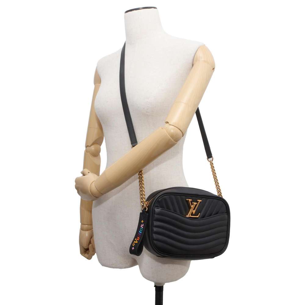 LOUIS VUITTON new wave new camera bag Noir M53682 Calf Leather