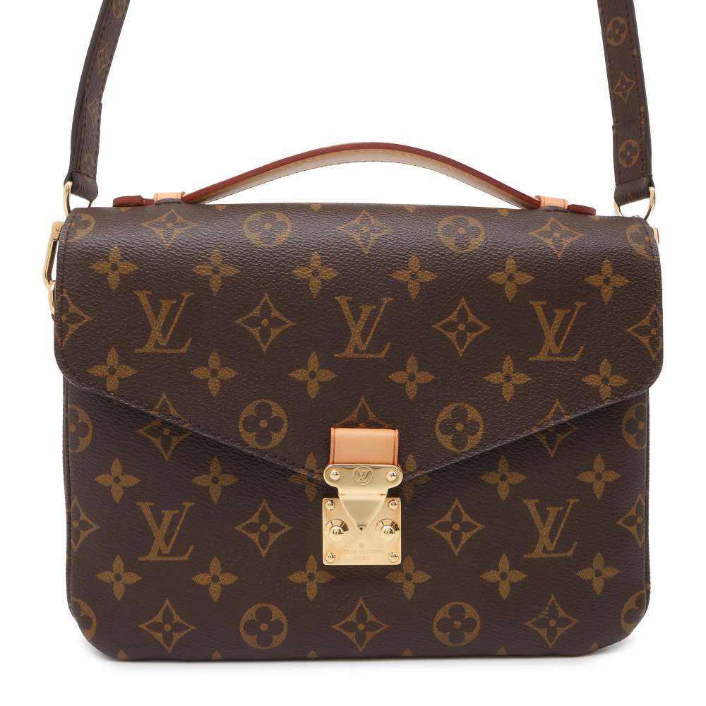 LOUIS VUITTON Pochette Metis Brown M40780 Monogram Size MM