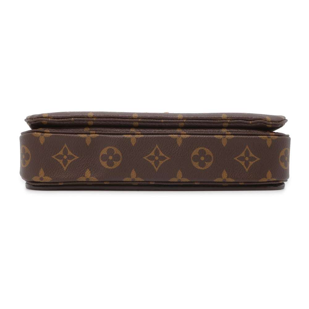 LOUIS VUITTON Pochette Metis Brown M40780 Monogram Size MM