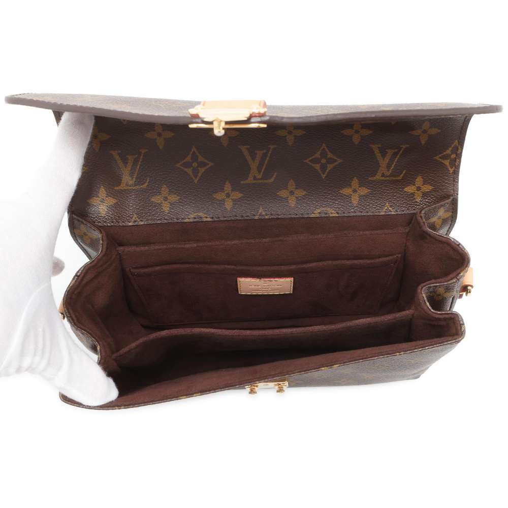 LOUIS VUITTON Pochette Metis Brown M40780 Monogram Size MM