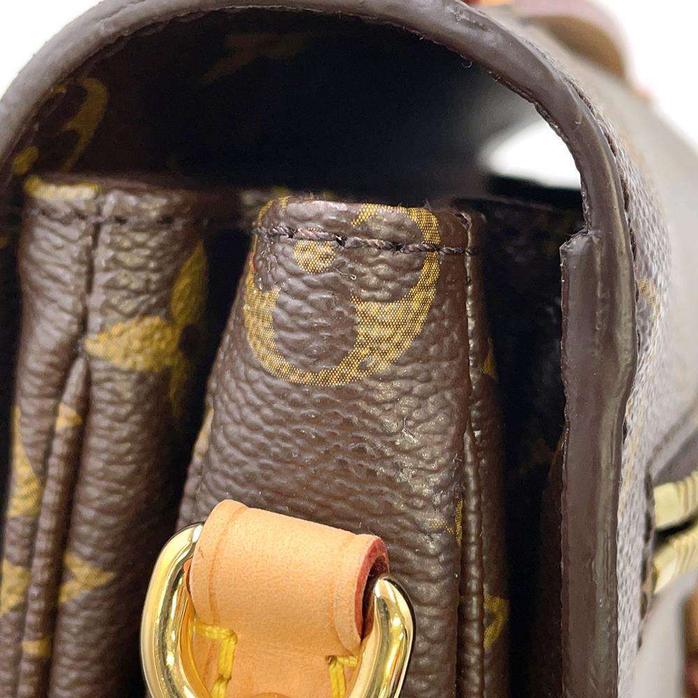 LOUIS VUITTON Pochette Metis Brown M40780 Monogram Size MM