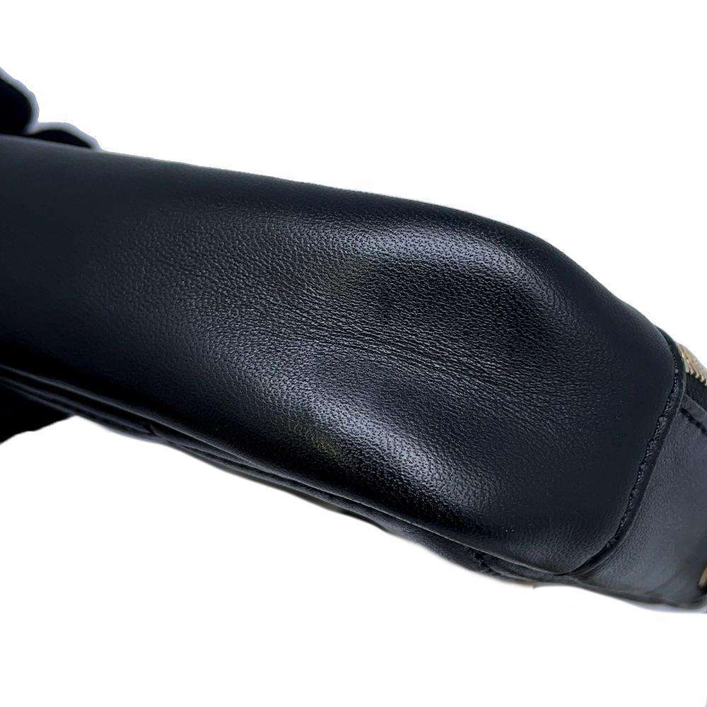 CHANEL Matelasse Diamond Shape ChainPouch Black Lambskin