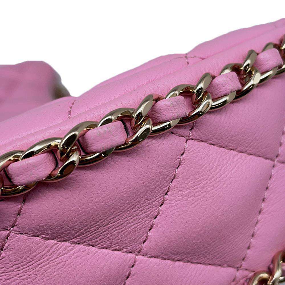 CHANEL Matelasse Small Hobo Shoulder Bag PinkAS3917 Lambskin