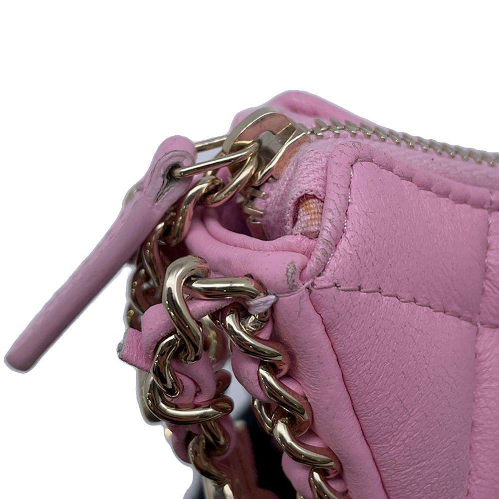 CHANEL Matelasse Small Hobo Shoulder Bag PinkAS3917 Lambskin