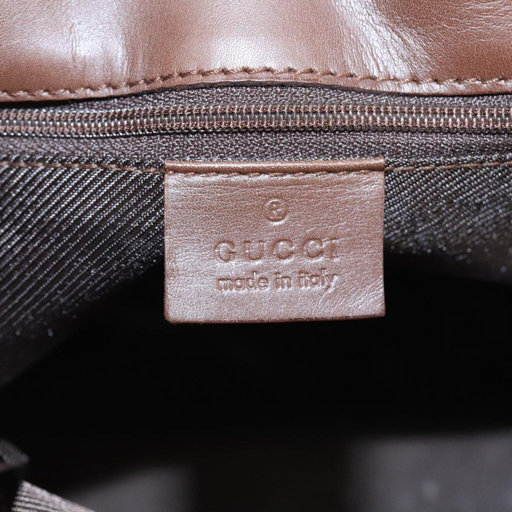 GUCCI GG Canvas Tote Bag Purple Brown Silver 31244 97397