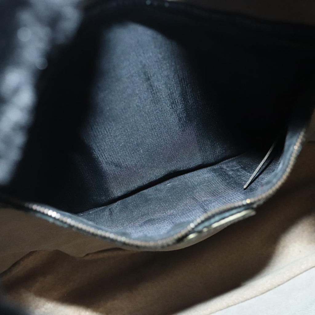 FENDI Zucca Canvas Hand Bag Black 97410