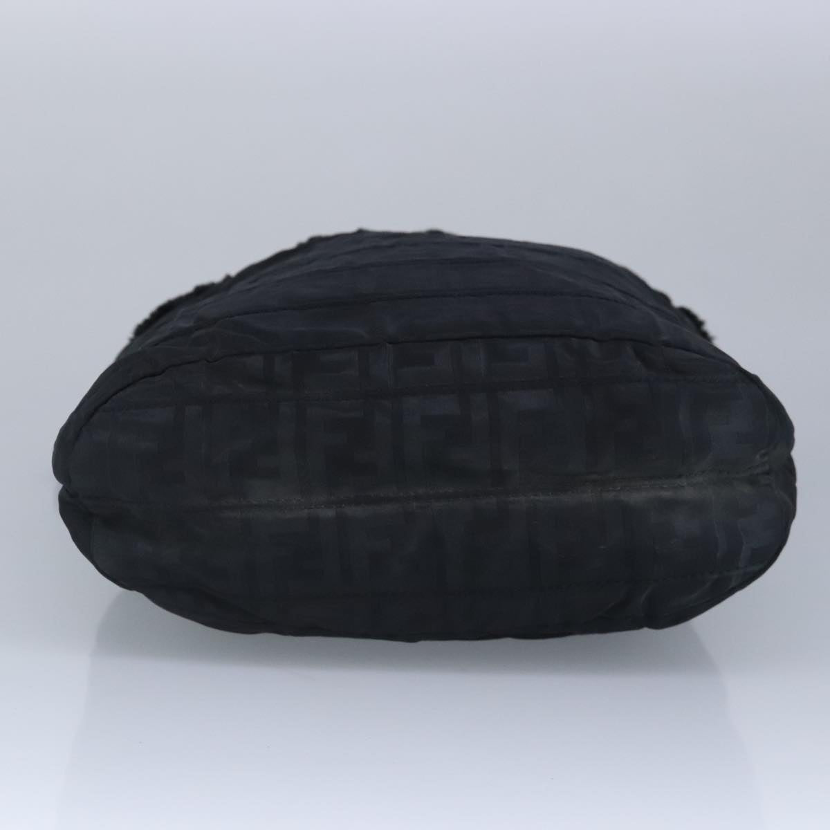 FENDI Zucca Canvas Hand Bag Black 97410