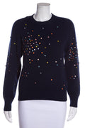 Chanel Navy Confetti Cashmere Navy SZ 34