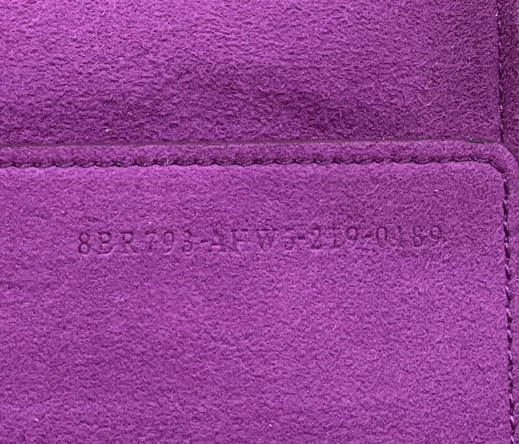 FI Baguette Chain MiGLAMI Purple FF Fabric Bag For Woman 14.5cm/6in 8BR793AHW5F1GEH
