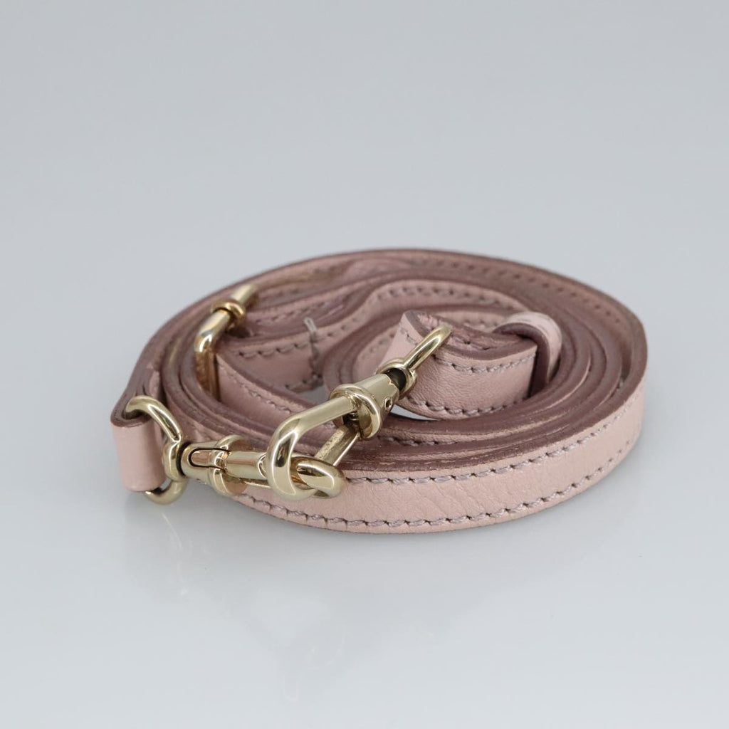 FENDI Hand Bag Leather 2way Pink Gold 97494