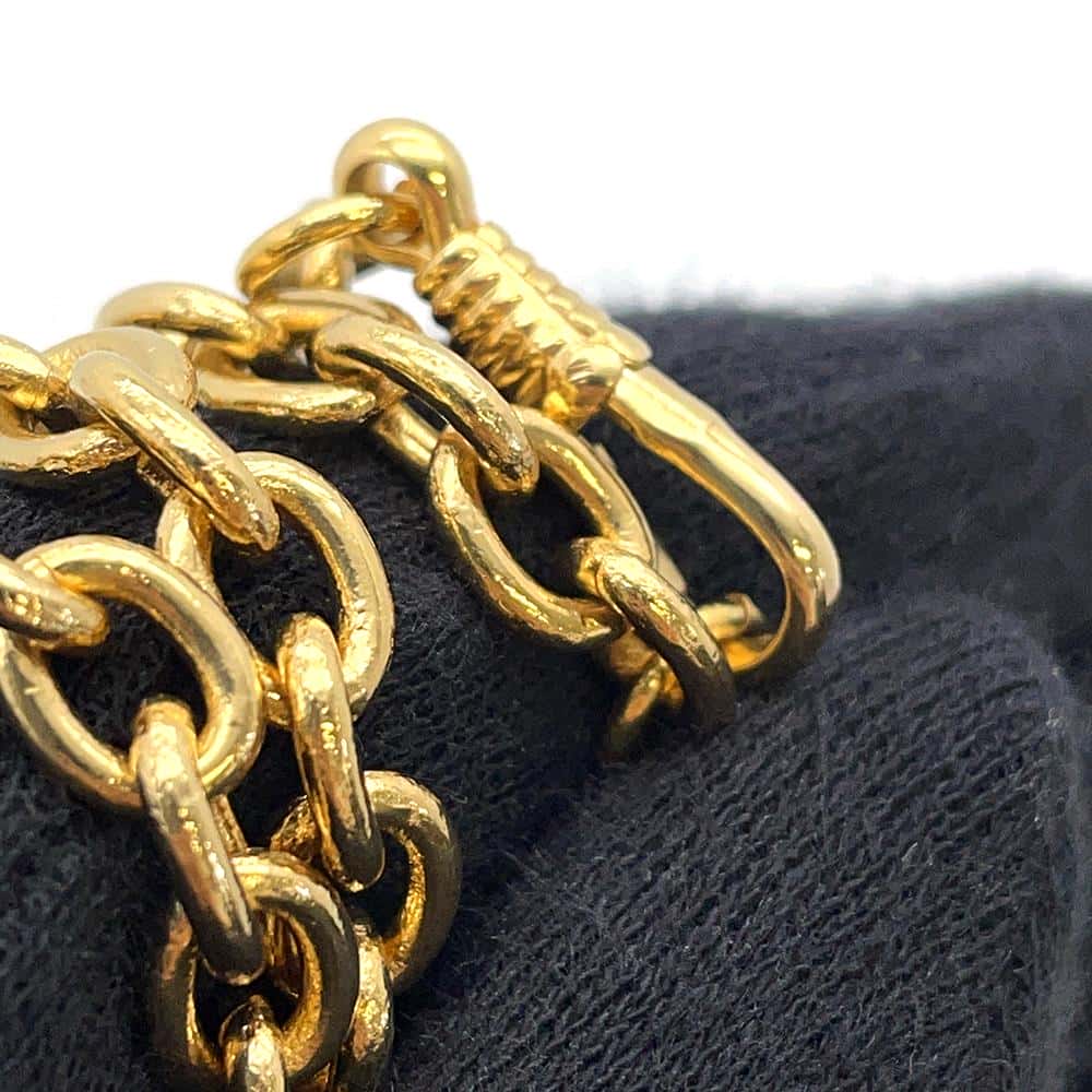 CHANEL Horse Long Necklace Metal