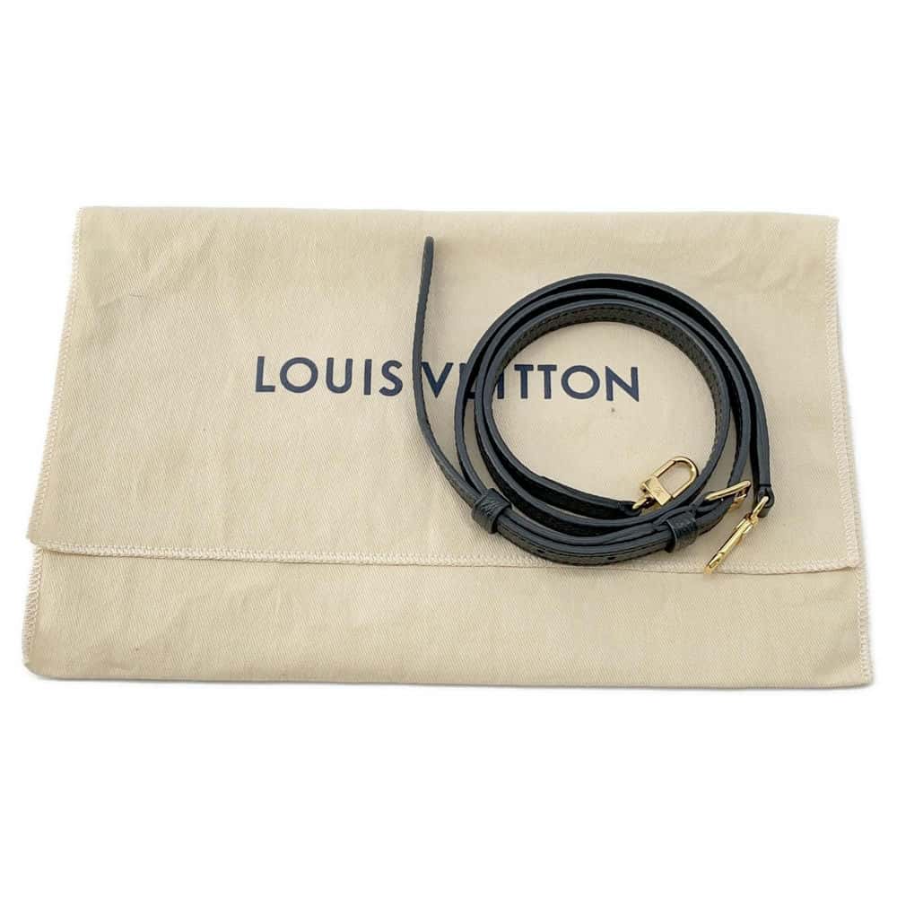 LOUIS VUITTON Petit Sac Plat Noir M81417 Monogram Empreinte Leather