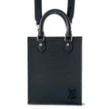 LOUIS VUITTON Petit Sac Plat Noir M69441 Epi Leather