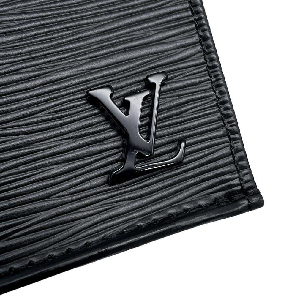 LOUIS VUITTON Petit Sac Plat Noir M69441 Epi Leather