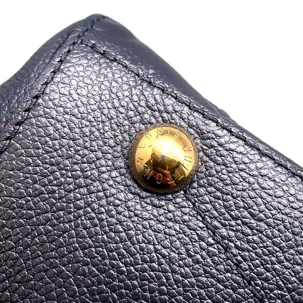 LOUIS VUITTON Montaigne Gris Silver M51727 Monogram Empreinte Leather Size BB