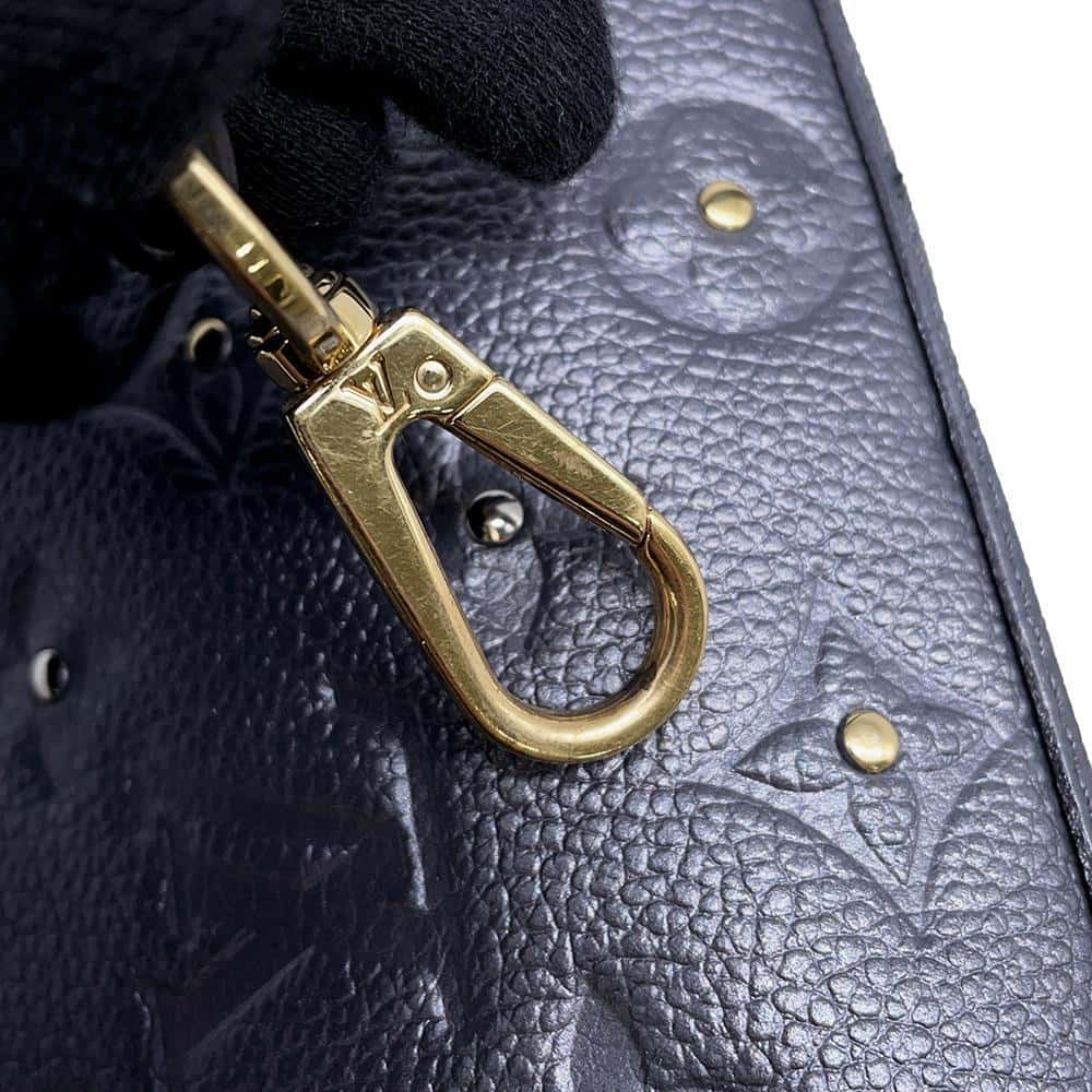 LOUIS VUITTON Montaigne Gris Silver M51727 Monogram Empreinte Leather Size BB
