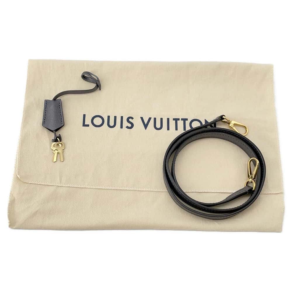 LOUIS VUITTON Montaigne Gris Silver M51727 Monogram Empreinte Leather Size BB