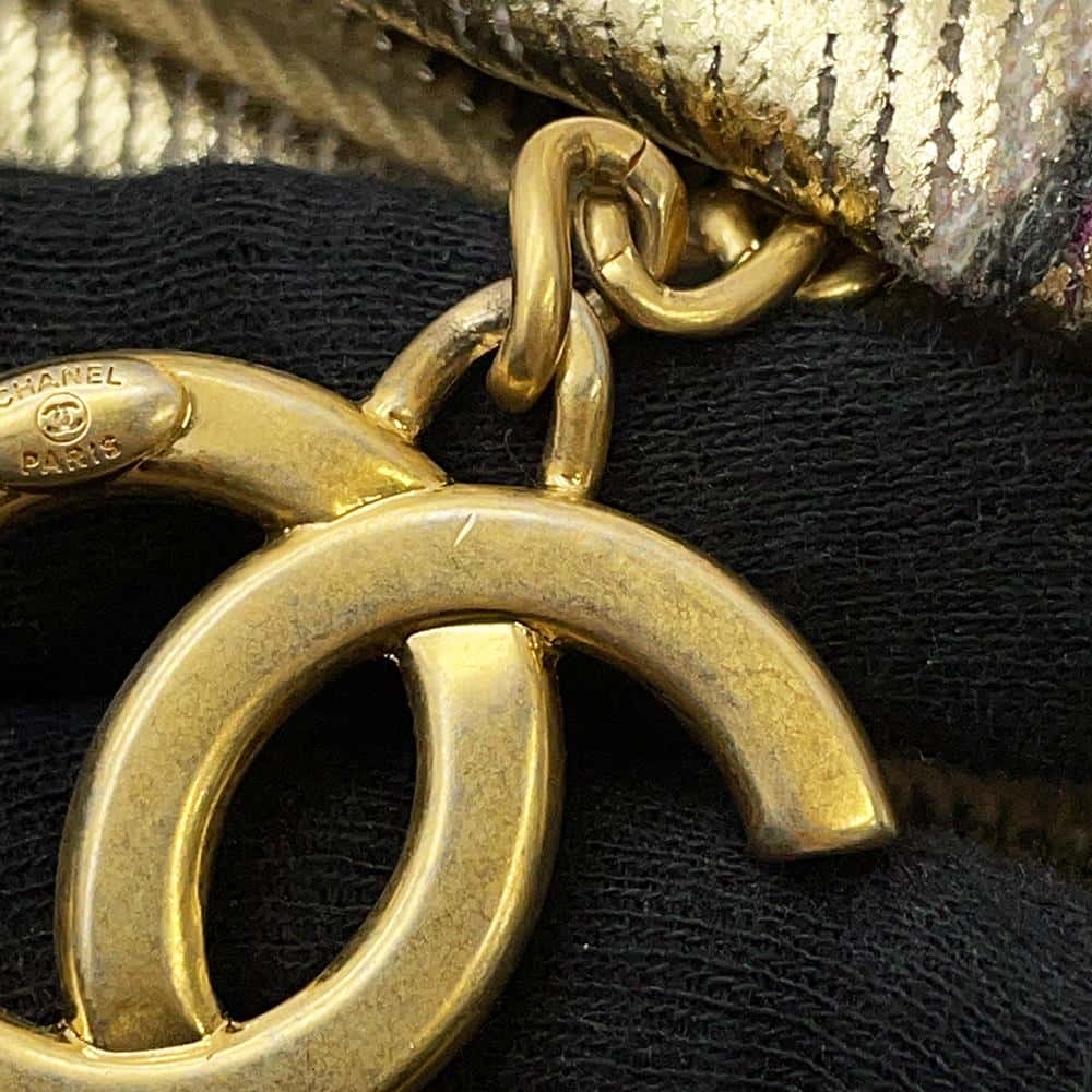 CHANEL CC Logo Graffiti Backpack Gold/MulticolorAS0867 Canvas Leather