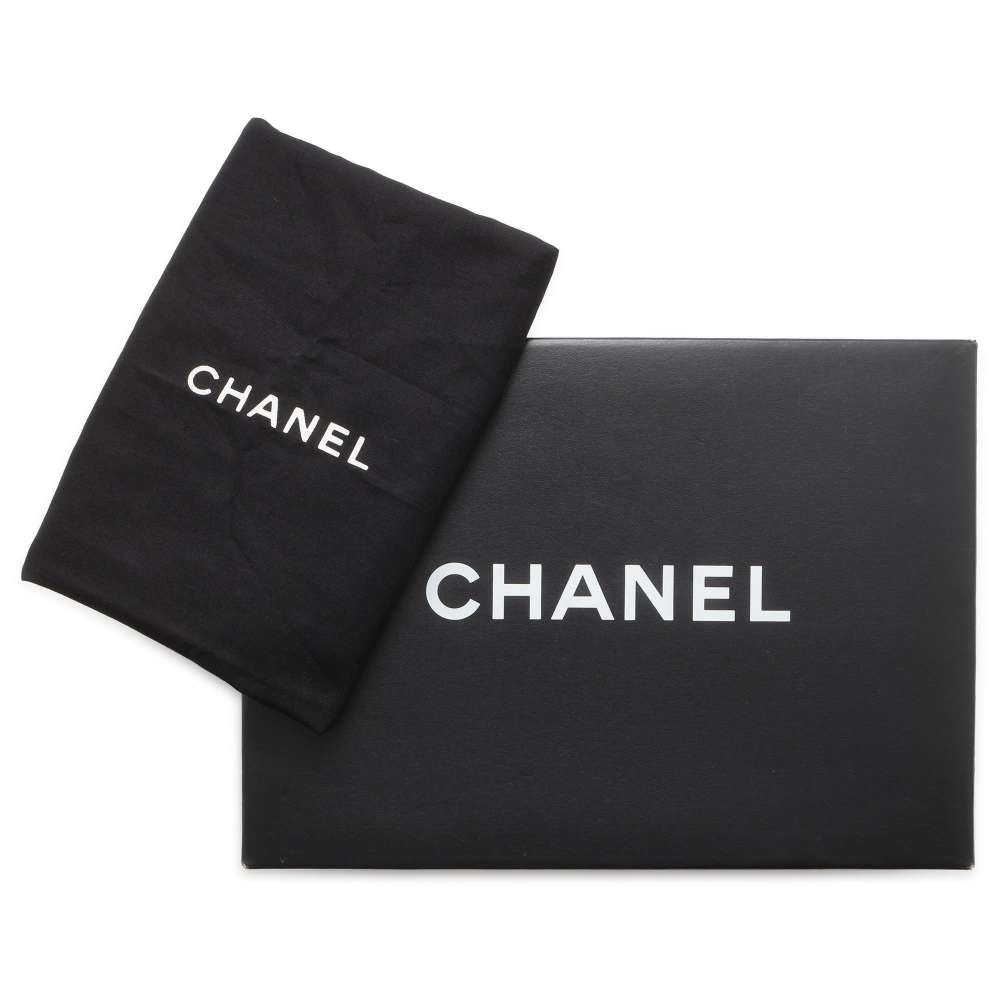 CHANEL CC Logo Wild Stitch Double Chain Shoulder Bag BeigeA14687 Calf Leather