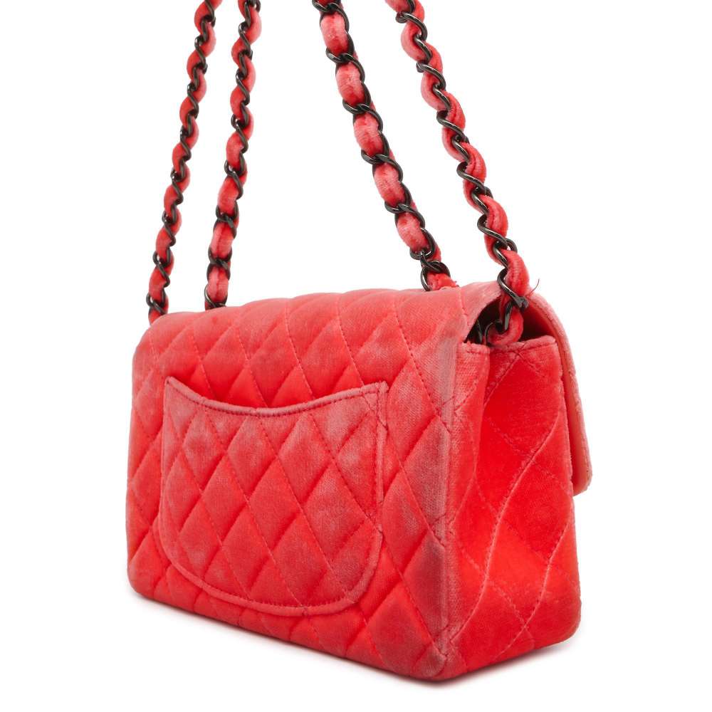 CHANEL Matelasse ChainShoulder Bag PinkA69900 Velour