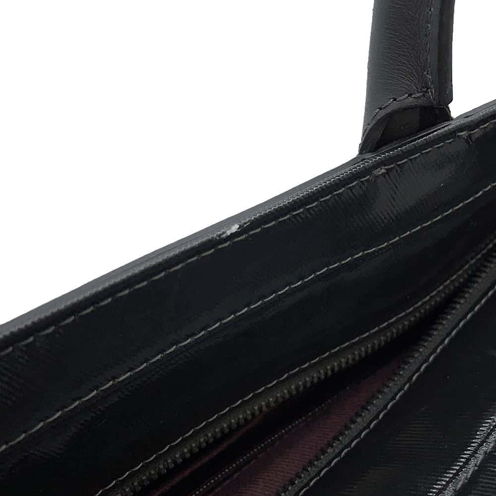 CHANEL Matelasse Tote Bag Black Patent Leather