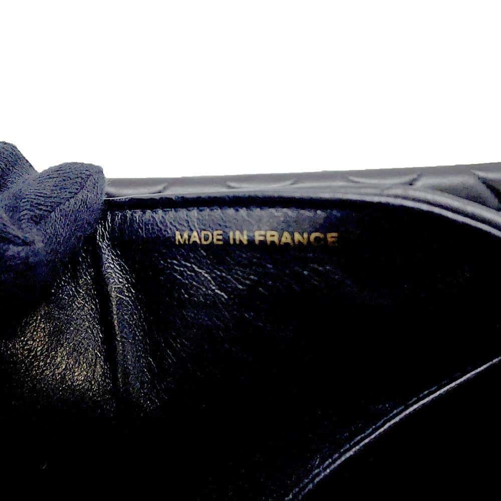 CHANEL Matelasse Double Face ChainShoulder Bag Black Lambskin Size 30