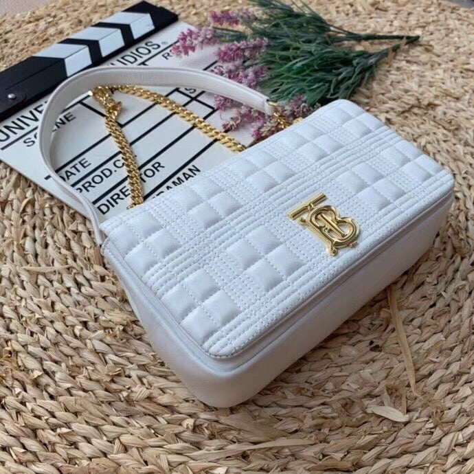 GLAMI Quilted MeGLAMIum Lola Bag Monogram White For Women, Bags 11in/28cm 80211061