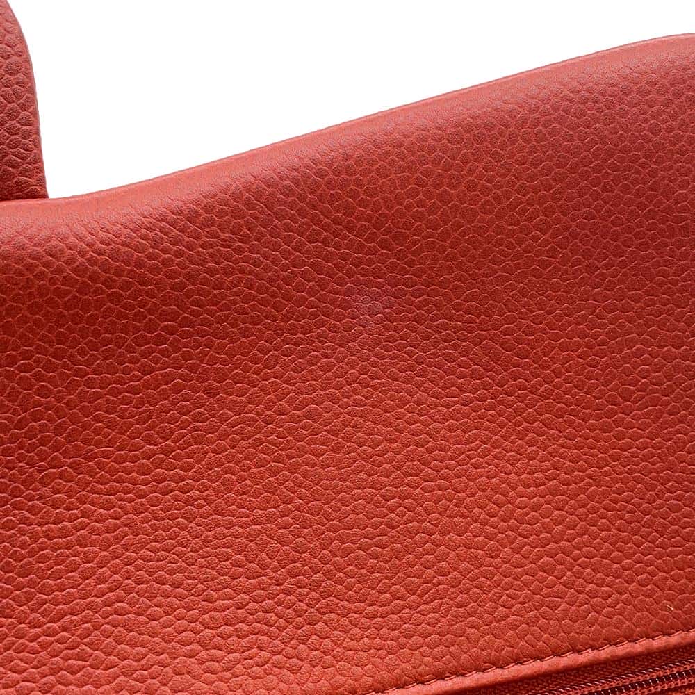 CHANEL Matelasse W Flap ChainShoulder Bag RedA58600 Caviar Leather Size 30