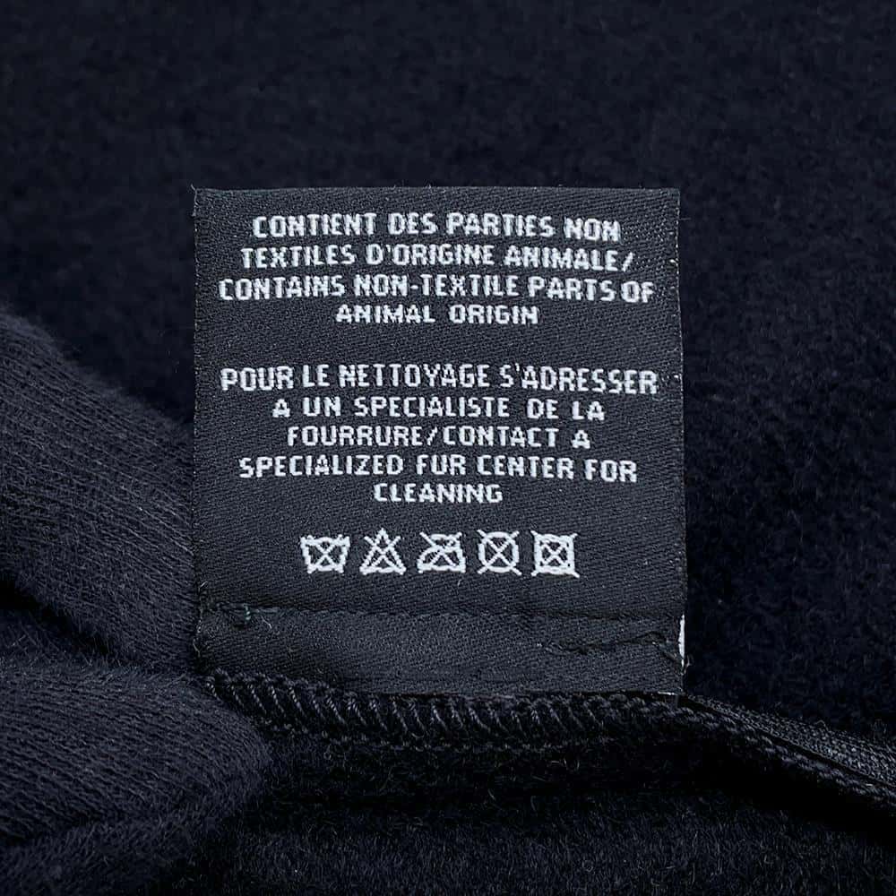 CHANEL CC Logo Cushion Black/White/Khaki Cashmere100% Mouton100%