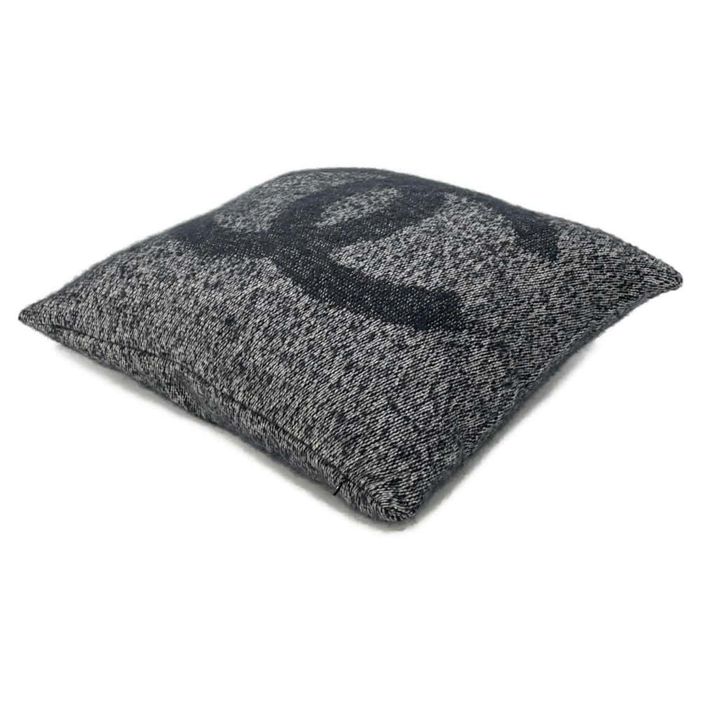 CHANEL CC Logo Cushion Black Cashmere94% Silk6%
