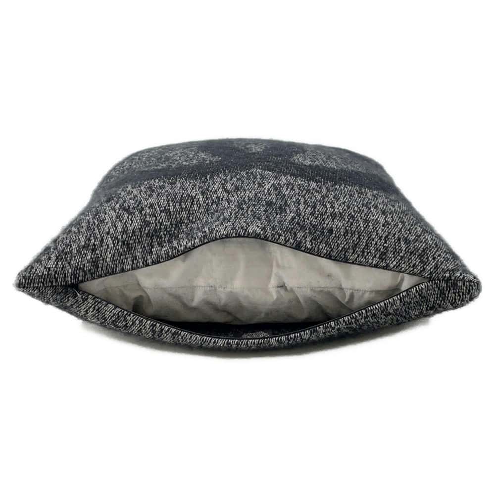 CHANEL CC Logo Cushion Black Cashmere94% Silk6%
