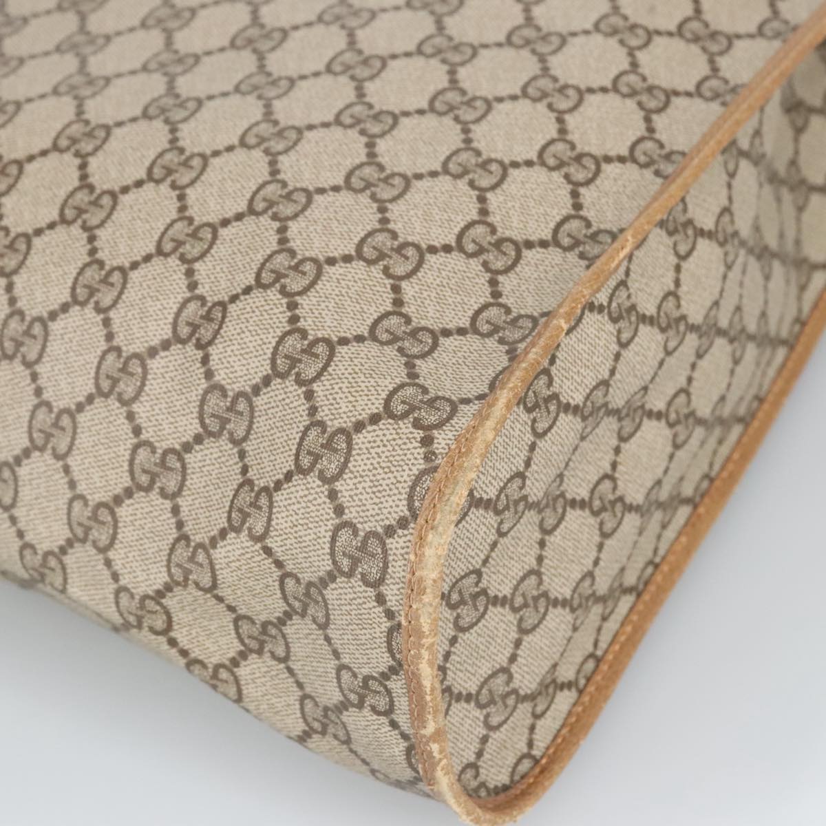 GUCCI GG Supreme Tote Bag PVC Leather Beige Gold 40 02 998 97520