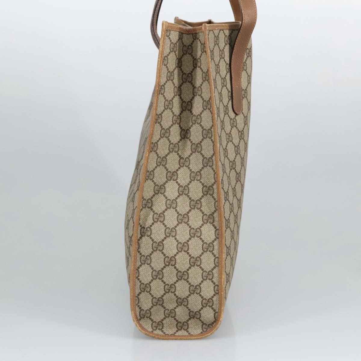 GUCCI GG Supreme Tote Bag PVC Leather Beige Gold 40 02 998 97520