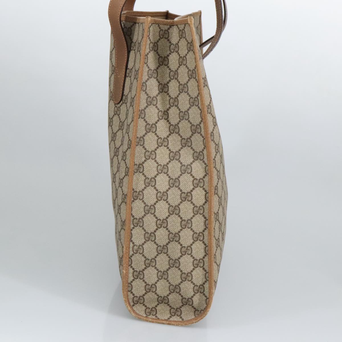 GUCCI GG Supreme Tote Bag PVC Leather Beige Gold 40 02 998 97520