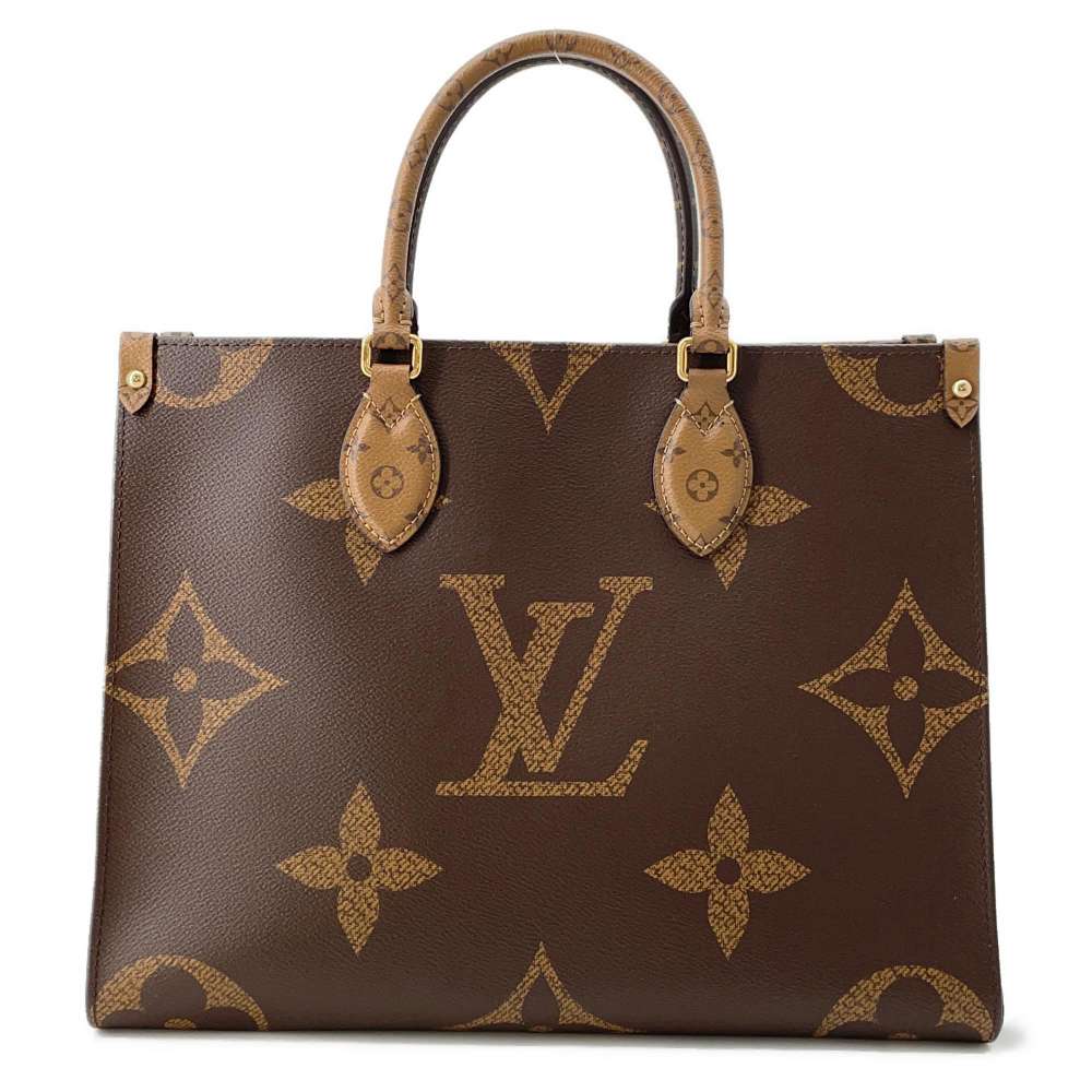 LOUIS VUITTON Onthego Red M45321 Monogram Monogram Reverse Canvas Monogram Giant Size MM