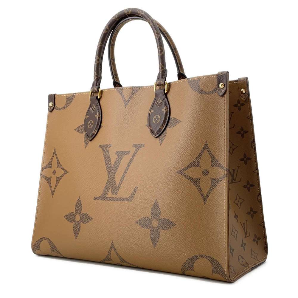 LOUIS VUITTON Onthego Red M45321 Monogram Monogram Reverse Canvas Monogram Giant Size MM