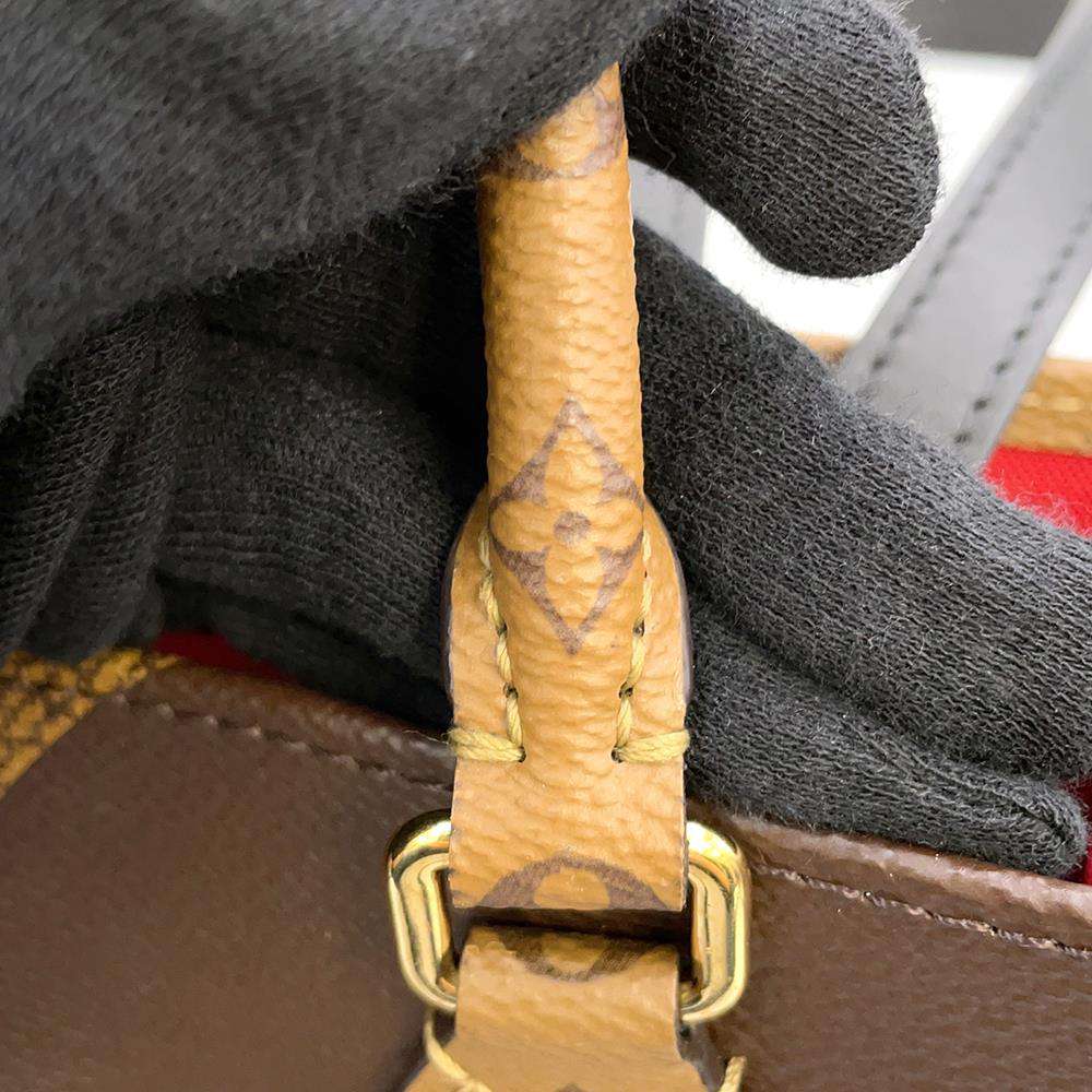LOUIS VUITTON Onthego Red M45321 Monogram Monogram Reverse Canvas Monogram Giant Size MM