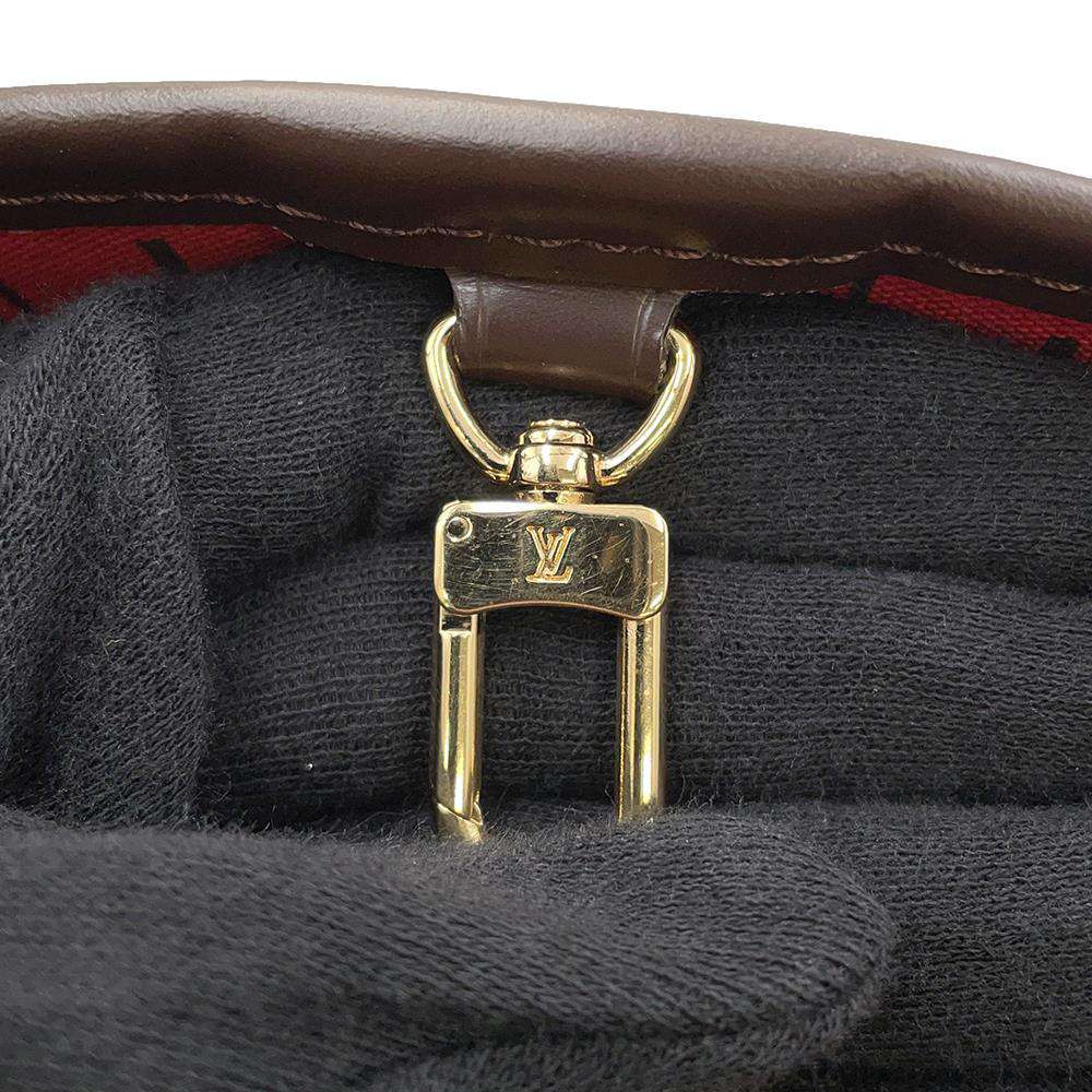 LOUIS VUITTON Neverfull Red N51109 Damier Ebene Canvas Size PM
