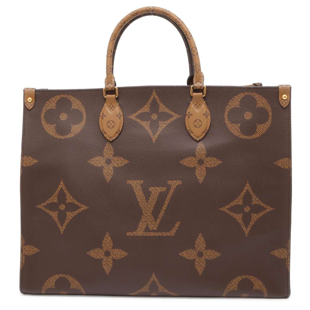 LOUIS VUITTON Onthego Red M45320 Monogram Monogram Reverse Canvas Monogram Giant Size GM