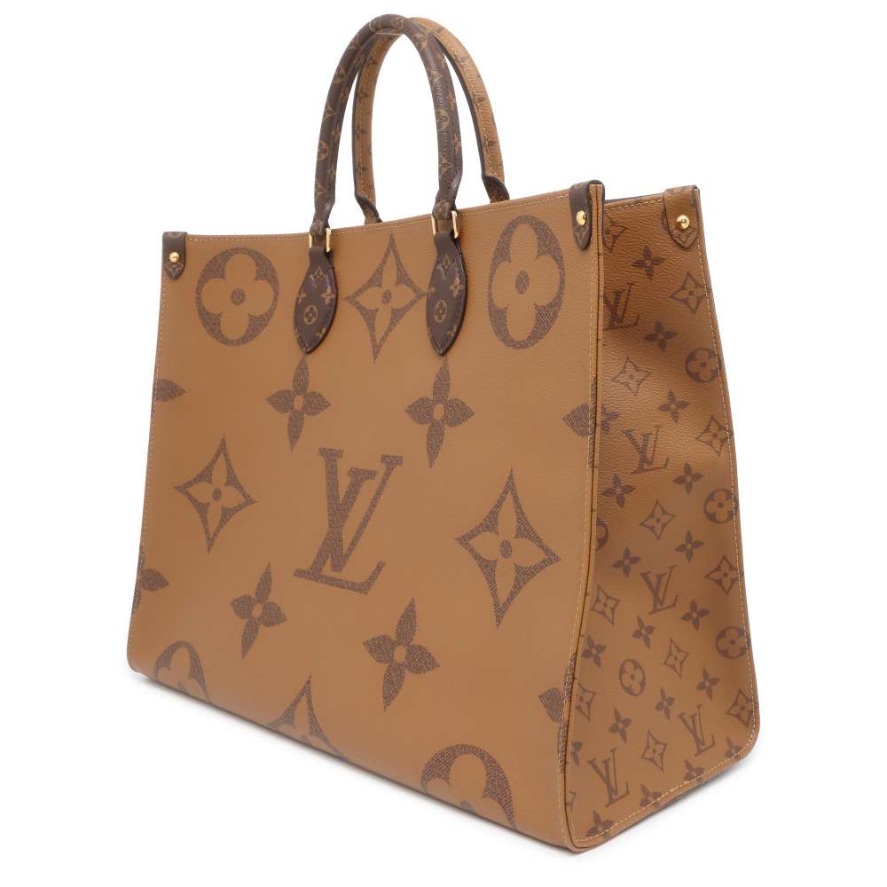 LOUIS VUITTON Onthego Red M45320 Monogram Monogram Reverse Canvas Monogram Giant Size GM