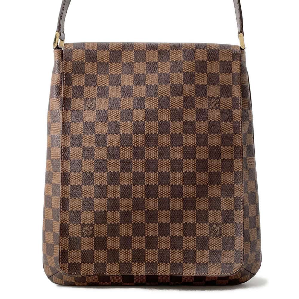 LOUIS VUITTON Muset Red N51302 Damier Ebene Canvas