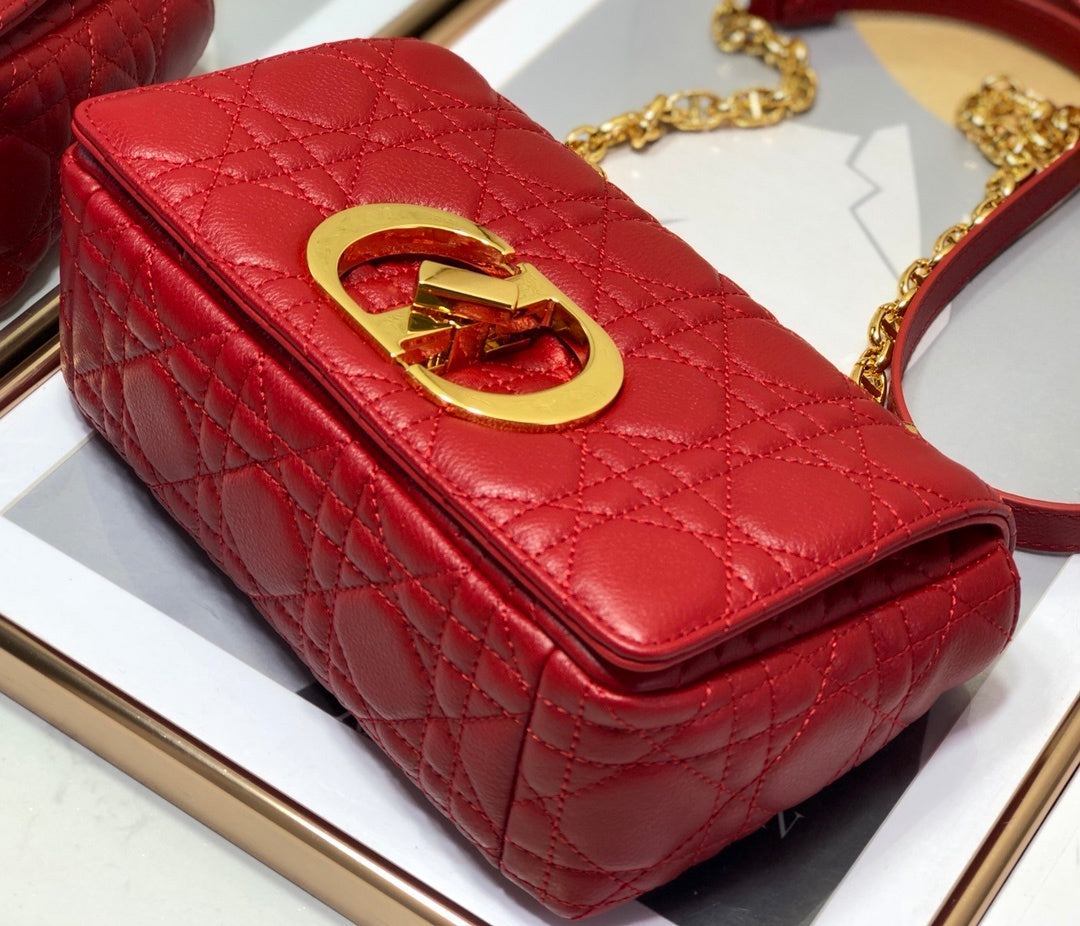 GLAMI Small Caro Bag Red For Women, WomenÃ¢â‚¬â„¢s Handbags, Shoulder Bags, Crossbody Bags 20cm/8in CD