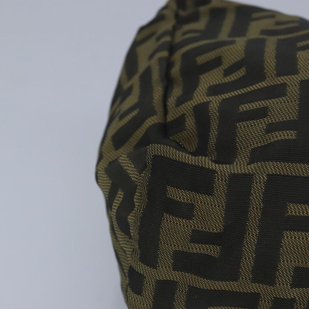 FENDI Zucca Canvas Hand Bag Brown Black 97622