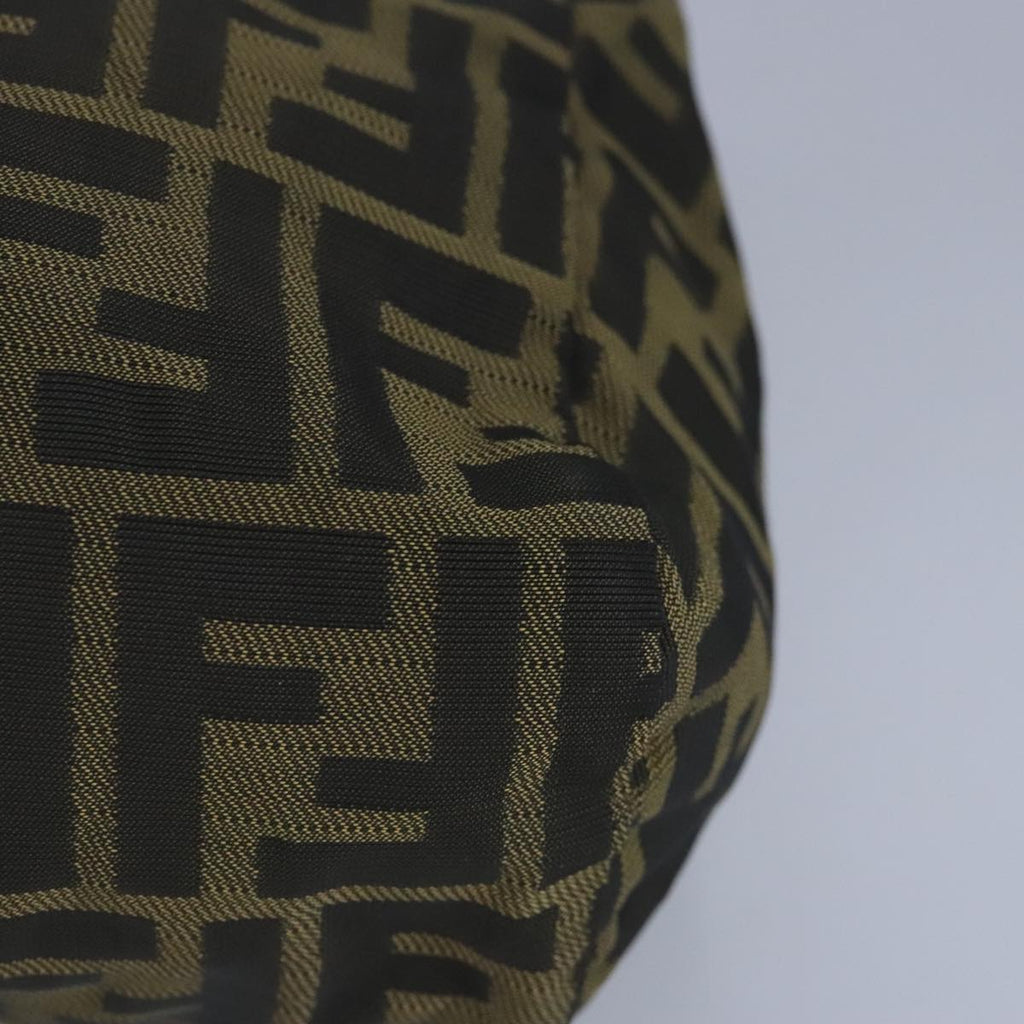 FENDI Zucca Canvas Hand Bag Brown Black 97622