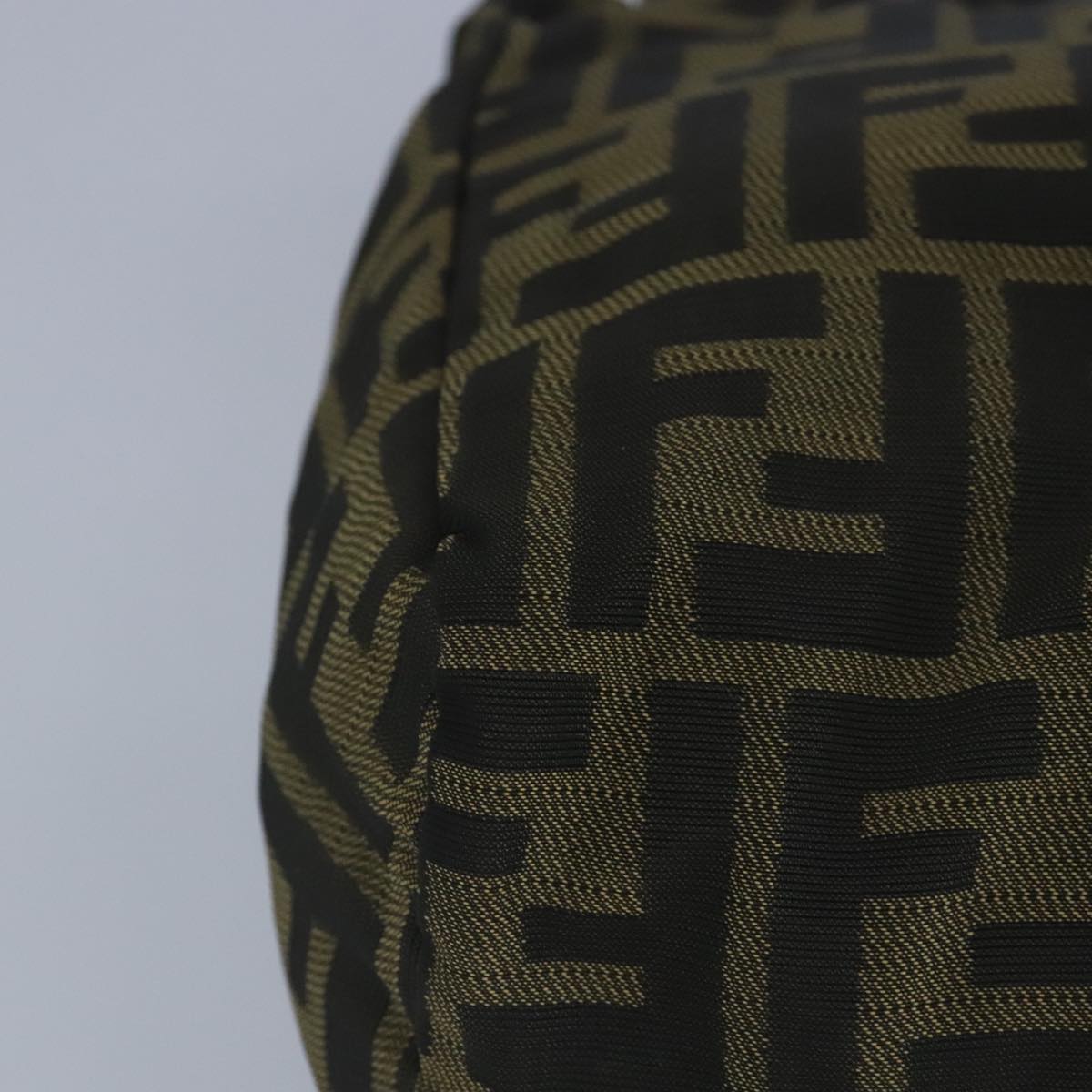 FENDI Zucca Canvas Hand Bag Brown Black 97622
