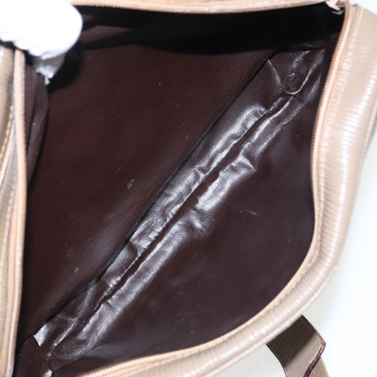 FENDI Zucchino Canvas Shoulder Bag Old Model Beige 97647